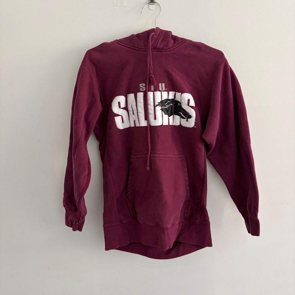 MV Sport Pro-Weave SIU Salukis Hoodie Maroon Small Collegiate Sweatshirt